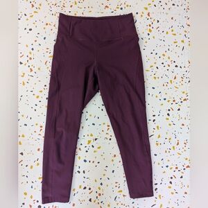 Girlfriend Collective Purple High-Waisted Cropped Leggings Size Medium